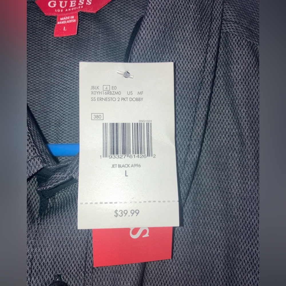 *New* Guess M/F Dobby 2 Pckt Shirt - Picture 12 of 13